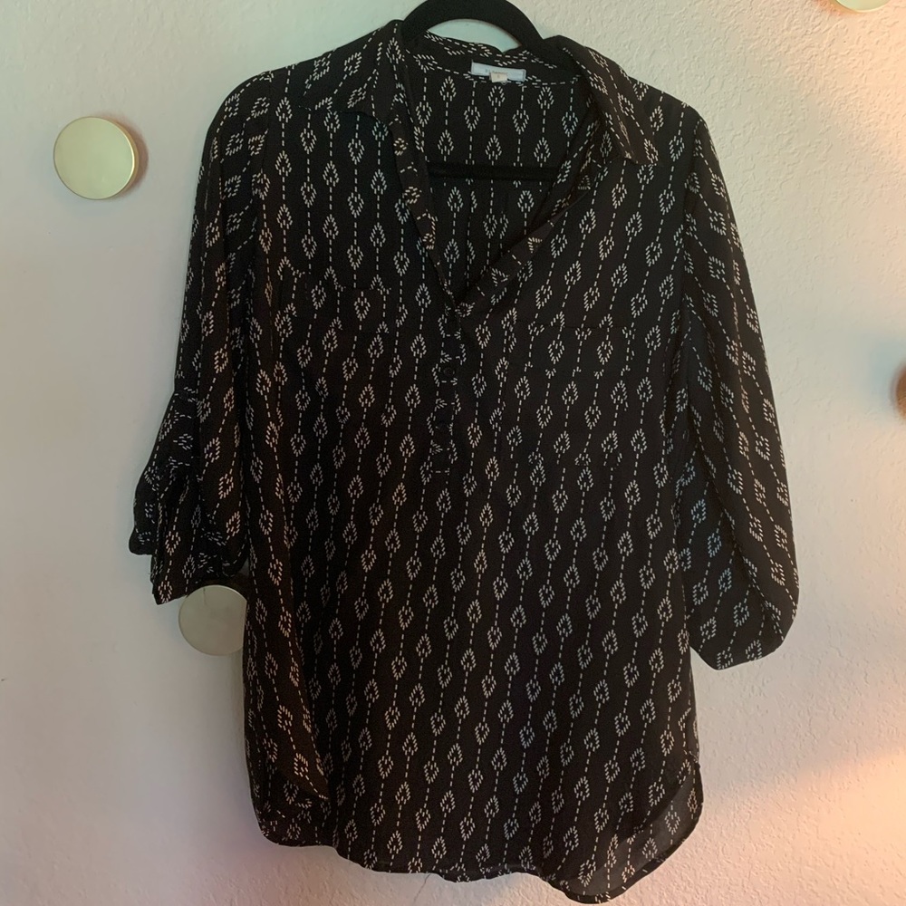 Pleione quarter-sleeve Blouse